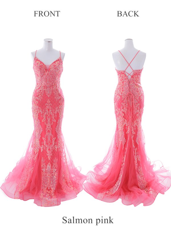 画像43: 【KIKO/関西コレクション着用】【Lip line/リップライン】スパンコール刺繍/ キャミソール/ チュール/ マーメイド/ ロングドレス/ キャバドレス long[HC03]