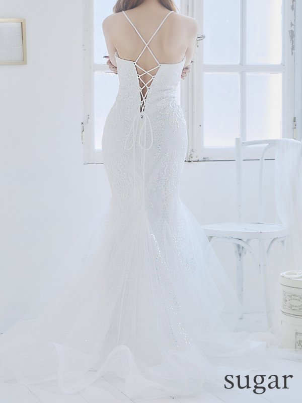 画像36: 【KIKO/関西コレクション着用】【Lip line/リップライン】スパンコール刺繍/ キャミソール/ チュール/ マーメイド/ ロングドレス/ キャバドレス long[HC03]