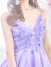 画像17: 【関西コレクション着用】【Lip line/リップライン】立体フラワー刺繍レース/ ラメ/ キャミソール/ Aライン/ プリンセス/ フレア/ ロングドレス/ キャバドレス long[HC03]