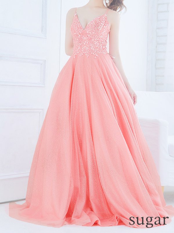 画像10: 【関西コレクション着用】【Lip line/リップライン】立体フラワー刺繍レース/ ラメ/ キャミソール/ Aライン/ プリンセス/ フレア/ ロングドレス/ キャバドレス long[HC03]