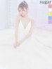 【Lip line/リップライン】立体フラワーレース/ ラメ/ キャミソール/ Aライン/ プリンセス/ フレア/ ロングドレス/ キャバドレス long[HC03]　ホワイト