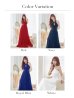 画像14: 【Lip line/リップライン】プリーツ/ アメスリ/ ワンカラー/ シアー/ 刺繍/ Aライン/ ロングドレス/ キャバドレス long[HC03]
