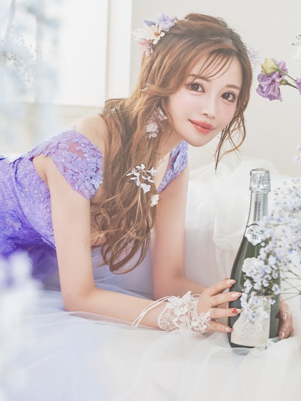 画像20: 【関西コレクション着用】【Lip line/リップライン】フラワー刺繍/ ノースリーブ/ Aライン/ フレア/ プリンセス/ ロングドレス/ キャバドレス long[HC03]