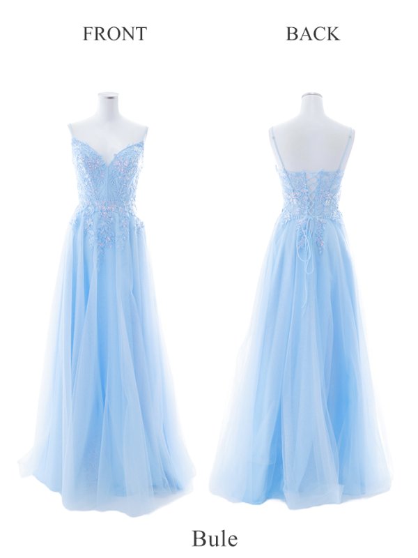 画像33: 【関西コレクション着用】【Lip line/リップライン】スパンコール刺繍/ キャミソール/ ラメ/ チュール/ フレア/ Aライン/ ロングドレス/ キャバドレス long[HC03]