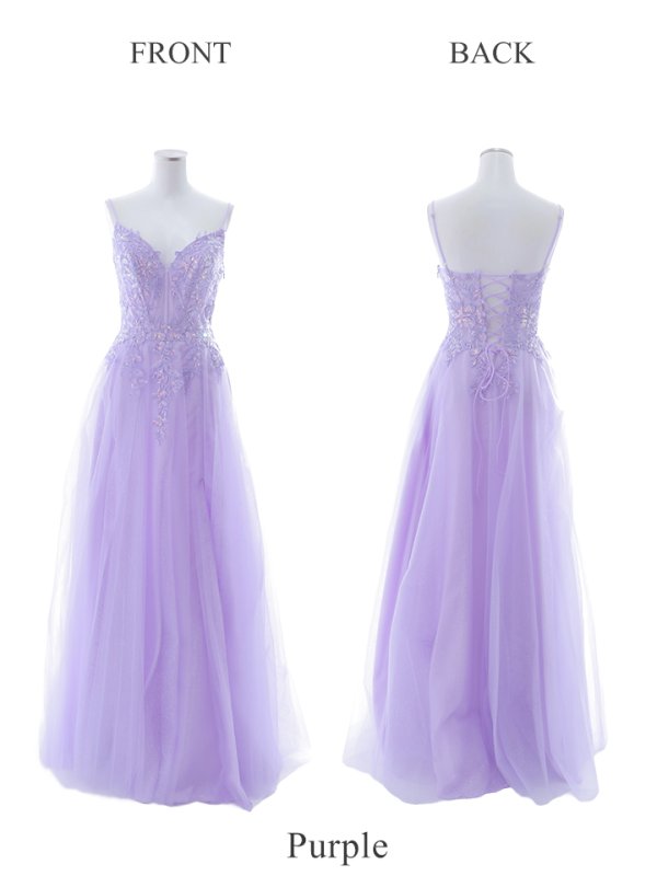 画像37: 【関西コレクション着用】【Lip line/リップライン】スパンコール刺繍/ キャミソール/ ラメ/ チュール/ フレア/ Aライン/ ロングドレス/ キャバドレス long[HC03]