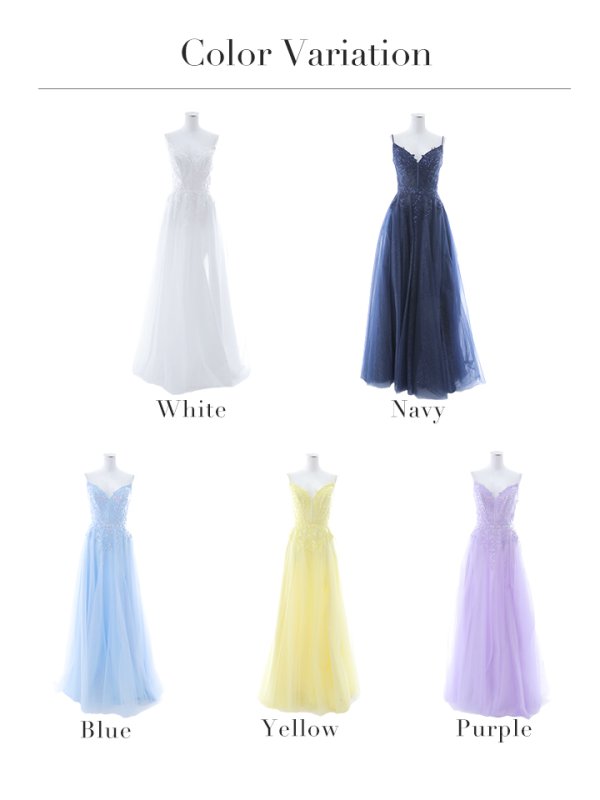 画像40: 【関西コレクション着用】【Lip line/リップライン】スパンコール刺繍/ キャミソール/ ラメ/ チュール/ フレア/ Aライン/ ロングドレス/ キャバドレス long[HC03]