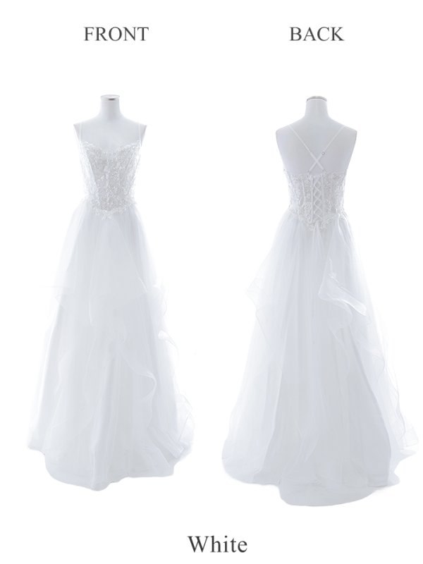 画像24: 【関西コレクション着用】【Lip line/リップライン】スパンコール刺繍/ キャミソール/ チュール/ フレア/ Aライン/ ロングドレス/ キャバドレス long[HC03]