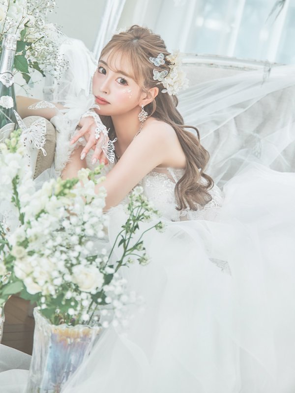 画像11: 【関西コレクション着用】【Lip line/リップライン】スパンコール刺繍/ キャミソール/ チュール/ フレア/ Aライン/ ロングドレス/ キャバドレス long[HC03]