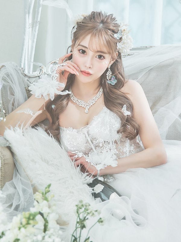 画像13: 【関西コレクション着用】【Lip line/リップライン】スパンコール刺繍/ キャミソール/ チュール/ フレア/ Aライン/ ロングドレス/ キャバドレス long[HC03]