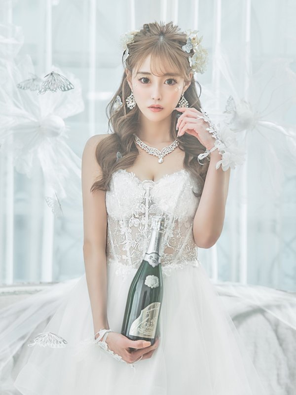 画像6: 【関西コレクション着用】【Lip line/リップライン】スパンコール刺繍/ キャミソール/ チュール/ フレア/ Aライン/ ロングドレス/ キャバドレス long[HC03]