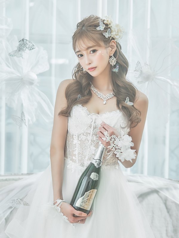 画像7: 【関西コレクション着用】【Lip line/リップライン】スパンコール刺繍/ キャミソール/ チュール/ フレア/ Aライン/ ロングドレス/ キャバドレス long[HC03]