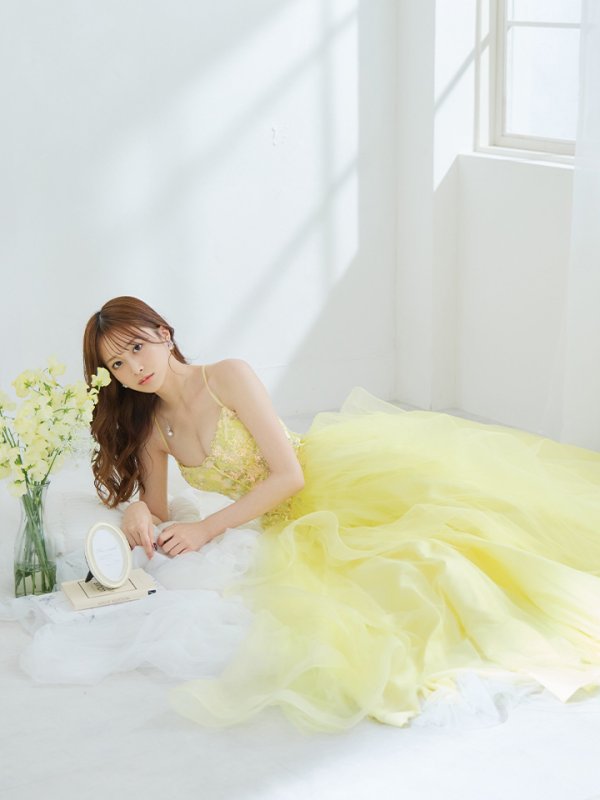 画像9: 【Lip line/リップライン】スパンコール刺繍/ キャミソール/ チュール/ フレア/ Aライン/ ロングドレス/ キャバドレス long[HC03]