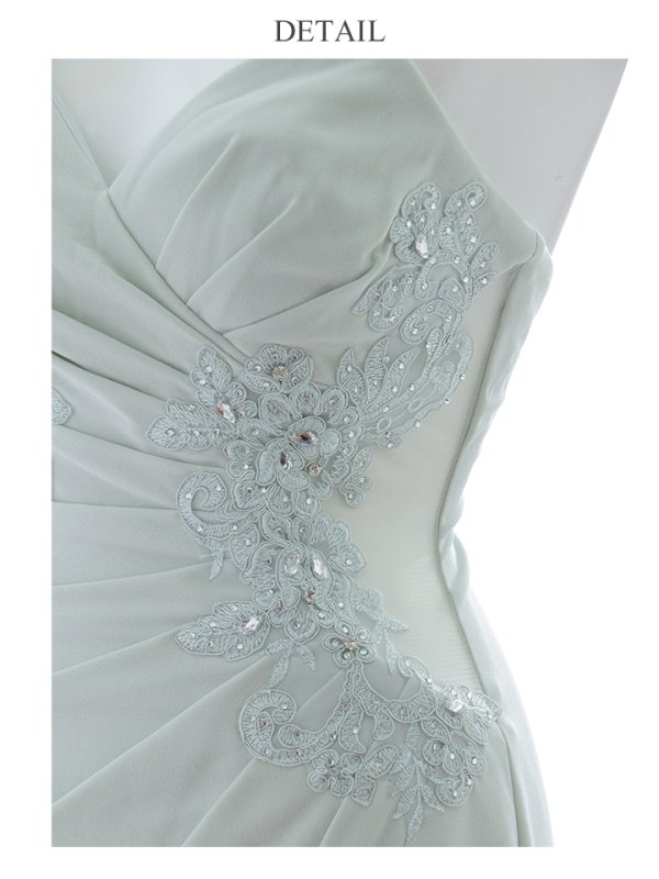 画像23: 【Lip line/リップライン】ビジュー/ ホルターネック/ ストレッチ/ ノースリーブ/ ワンカラー/ ロングドレス/ キャバドレス long[HC03]