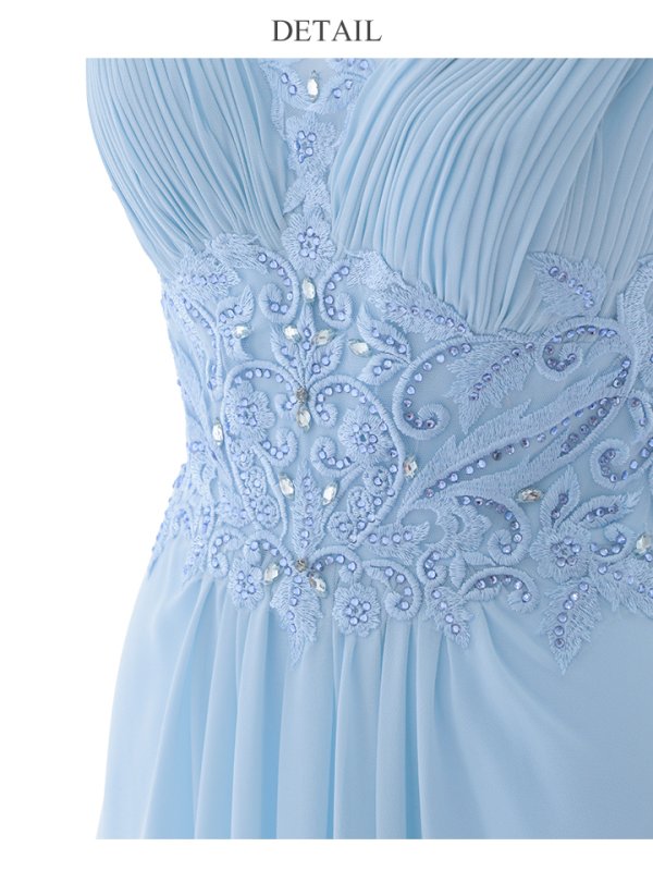 画像24: 【Lip line/リップライン】ビジュー刺繍/ ストレッチ/ ノースリーブ/ ワンカラー/ スピンドル/ ロングドレス/ キャバドレス long[HC03]