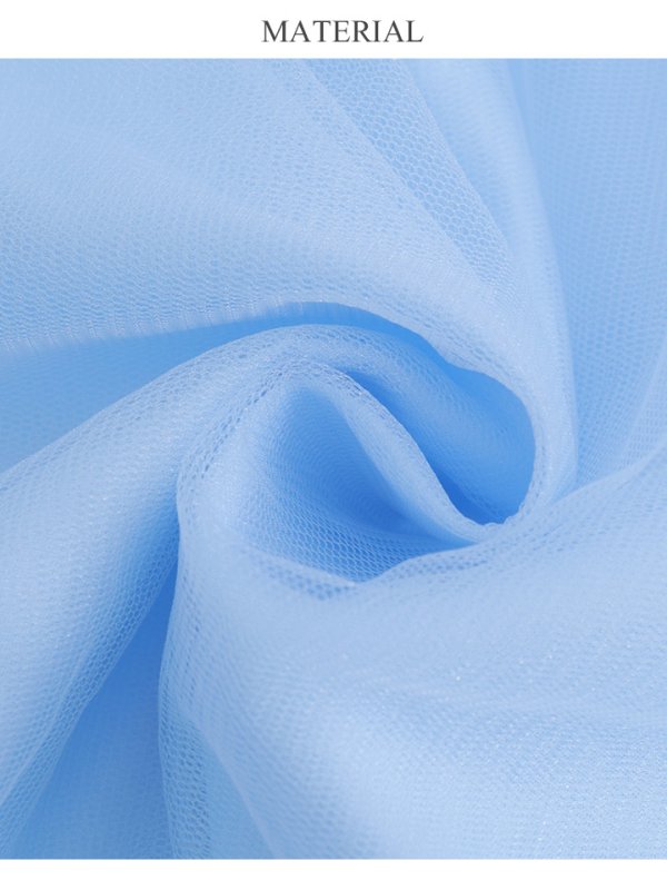 画像18: 【Lip line/リップライン】刺繍レース/ ビジュー/ Vネック/ ノースリーブ/ チュール/ Aライン/ プリンセス/ フレア/ ロングドレス/ キャバドレス long[HC03]