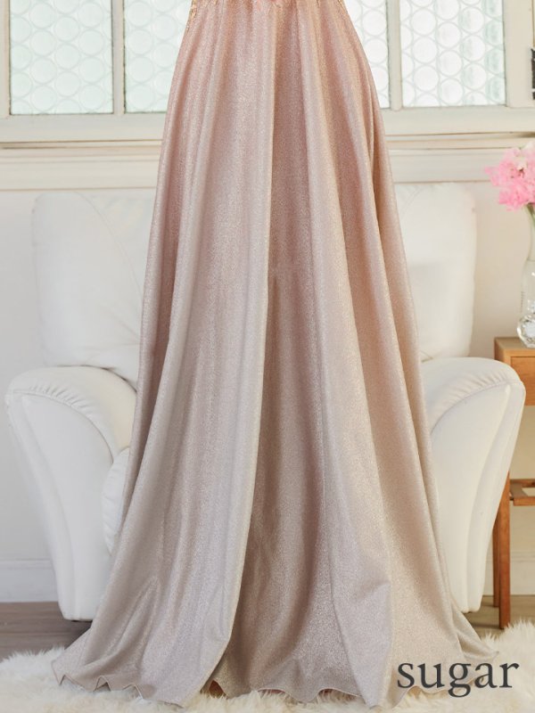 シャンパンピンク モデル:あすか 身長:170cm 着用サイズ:Sサイズ