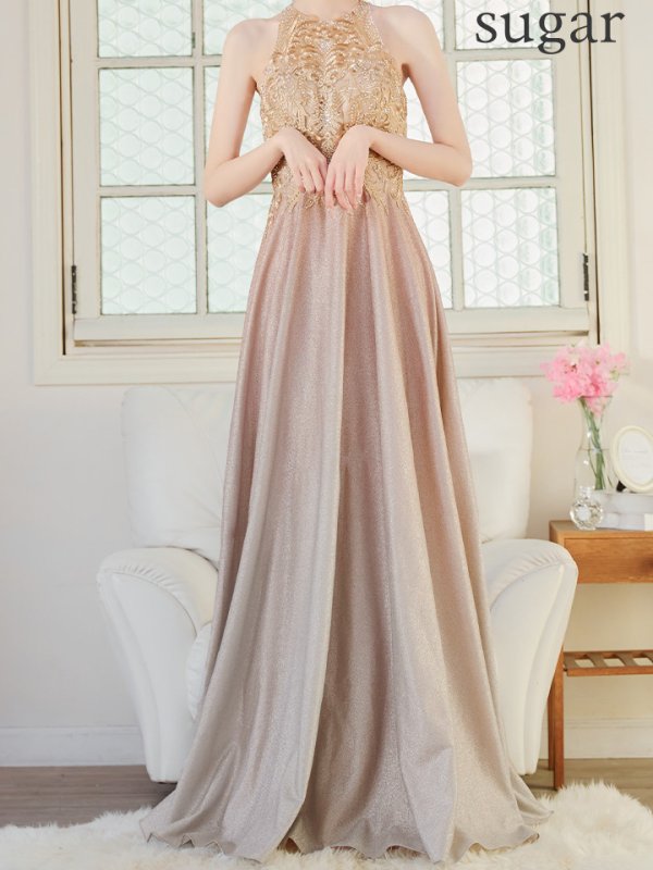 シャンパンピンク モデル:あすか 身長:170cm 着用サイズ:Sサイズ