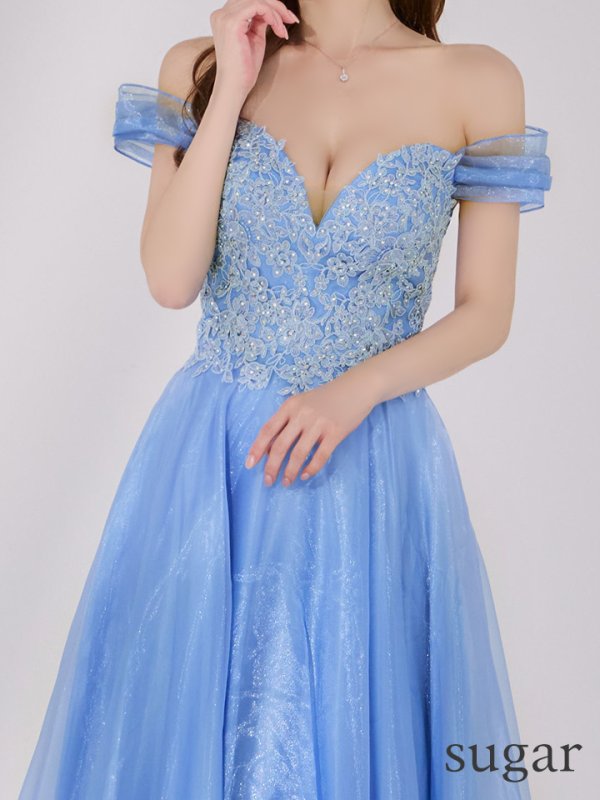 ブルー モデル：ゆめ　身長：160cm　着用サイズ：Sサイズ