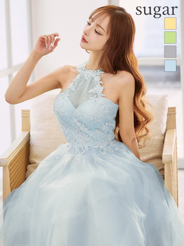 ブルー　モデル：真優川咲　身長：159cm　着用サイズ：Sサイズ