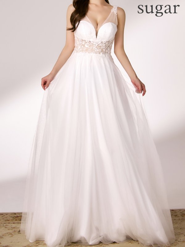 ホワイト　モデル：ゆめ　身長：160cm　着用サイズ：Sサイズ