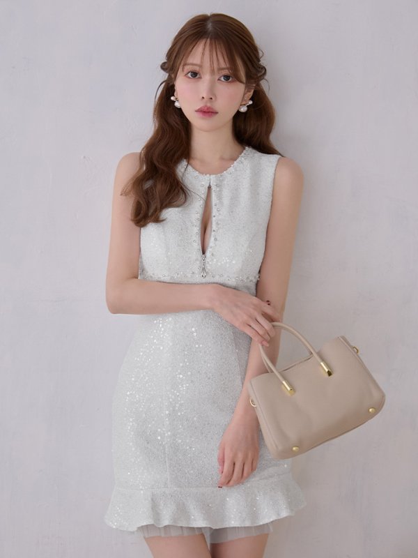 ホワイト　モデル：ゆめ　身長：160cm　着用サイズ：Sサイズ