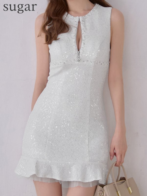 ホワイト　モデル：ゆめ　身長：160cm　着用サイズ：Sサイズ