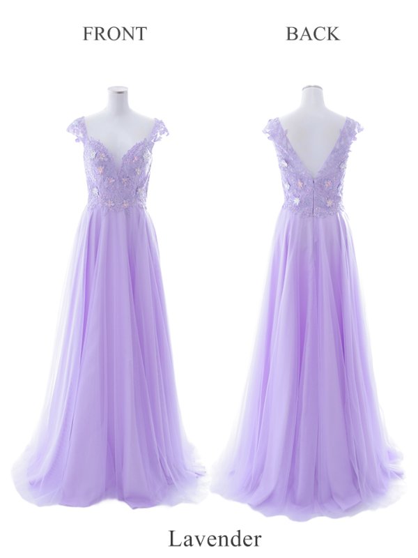 画像37: 【関西コレクション着用】【Lip line/リップライン】フラワー刺繍/ ノースリーブ/ Aライン/ フレア/ プリンセス/ ロングドレス/ キャバドレス long[HC03]