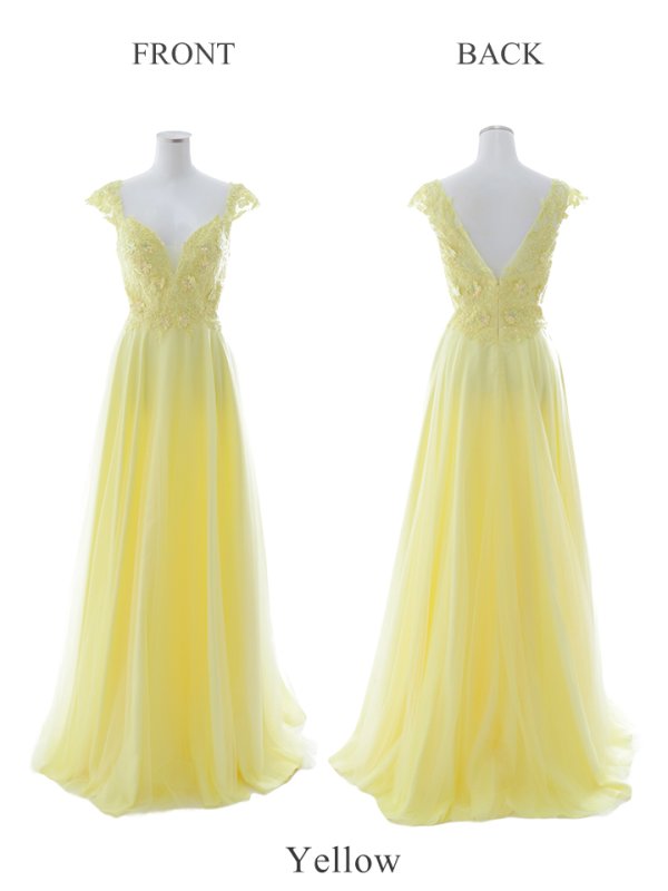 画像39: 【関西コレクション着用】【Lip line/リップライン】フラワー刺繍/ ノースリーブ/ Aライン/ フレア/ プリンセス/ ロングドレス/ キャバドレス long[HC03]