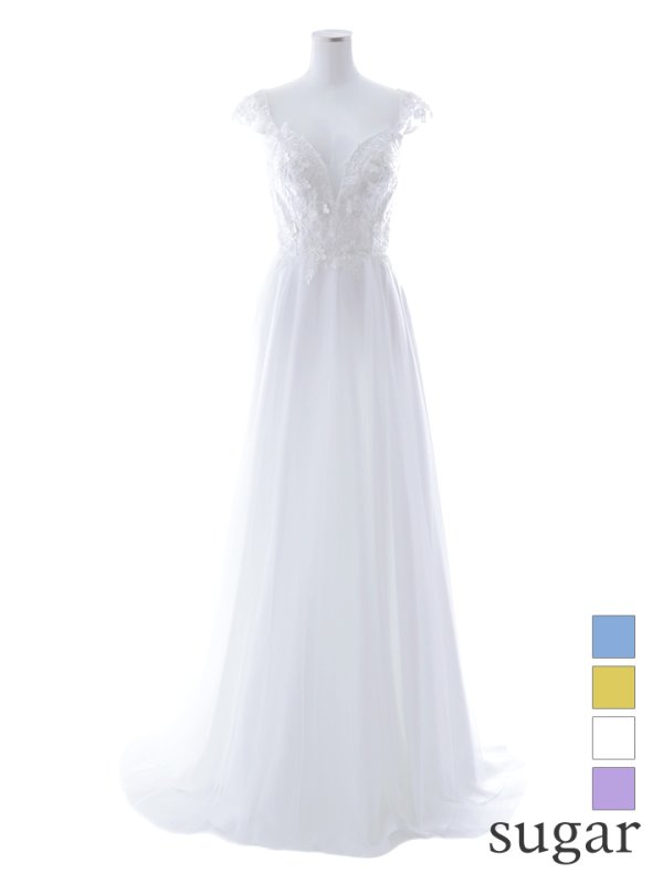 画像34: 【関西コレクション着用】【Lip line/リップライン】フラワー刺繍/ ノースリーブ/ Aライン/ フレア/ プリンセス/ ロングドレス/ キャバドレス long[HC03]