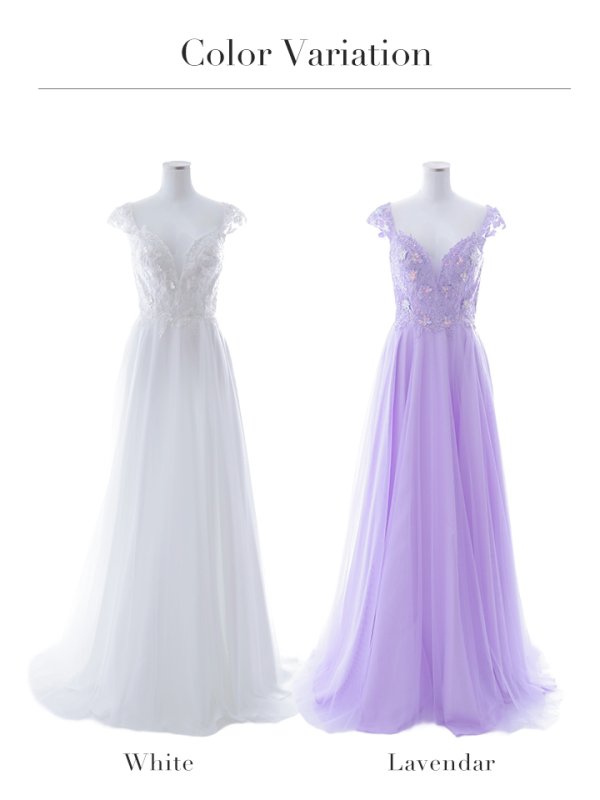 画像43: 【関西コレクション着用】【Lip line/リップライン】フラワー刺繍/ ノースリーブ/ Aライン/ フレア/ プリンセス/ ロングドレス/ キャバドレス long[HC03]