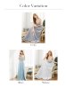 画像14: 【Lip line/リップライン】ビジュー刺繍/ ベア/ プリーツ/ ワンカラー/ Aライン/ ロングドレス/ キャバドレス long[HC03]