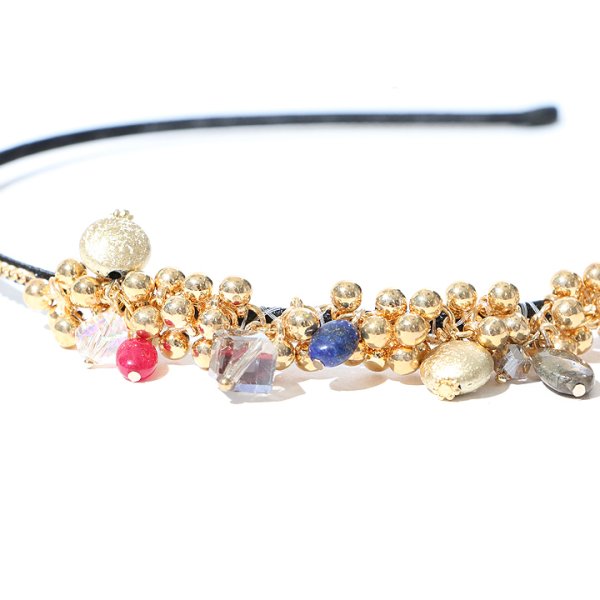 画像3: 【アクセサリー：ヘアアクセ】マルチビーズカチューシャ・2カラー[OF02-U]
