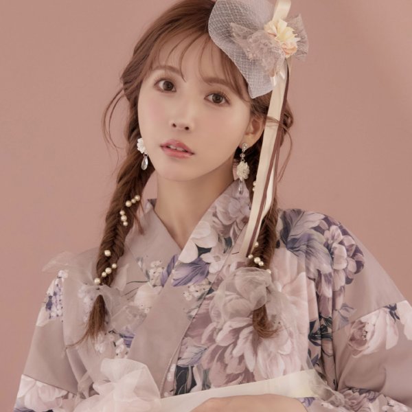 画像3: オーガンジー紐パールセット【2カラー】[HC02]