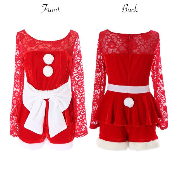 画像8: 【即日発送】【X'mas3点セット】青木りえちゃんコラボサンタコスプレ[OF01]