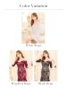 画像36: 【ANDY/アンディ】フラワーレース/ シアー/ 袖あり/ フリル/ フィッシュテール/ ミディアムドレス/ キャバドレス[OF05] (36)