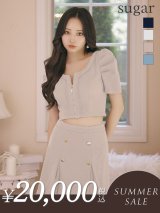 【サマーセール開催中！! 】XSサイズあり【ANDY/アンディ】フロントジップ/ 半袖/ 袖あり/ ストレッチ/ ボックスプリーツ/ フレア/ セットアップ/ ミニドレス/ キャバドレス[OF05]