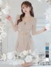 ベージュ モデル：ゆめ　身長：160cm　着用サイズ：Sサイズ