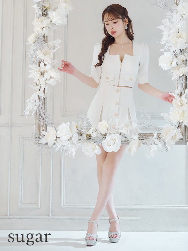 ホワイト モデル:ゆめ 身長:160cm 着用サイズ:Sサイズ