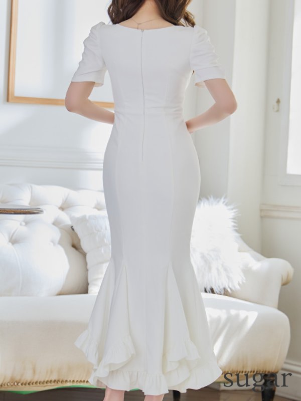 ホワイト モデル:ゆめ 身長:160cm 着用サイズ:Sサイズ