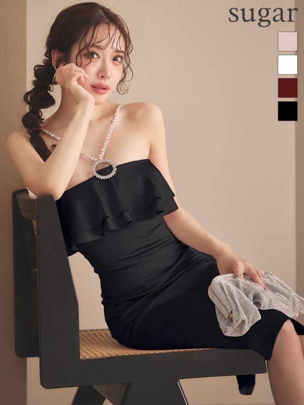 ブラック　モデル：朝陽凪　身長：156cm　着用サイズ：Sサイズ