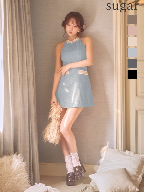 ブルー　モデル：三上悠亜　身長：159cm　着用サイズ：Sサイズ