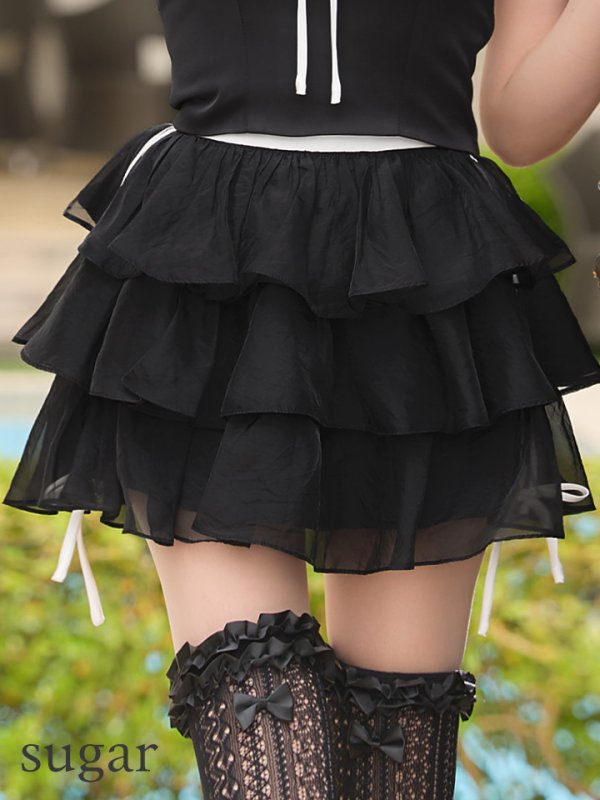 ブラック　モデル：明日花キララ　身長162cm　着用サイズ：Sサイズ