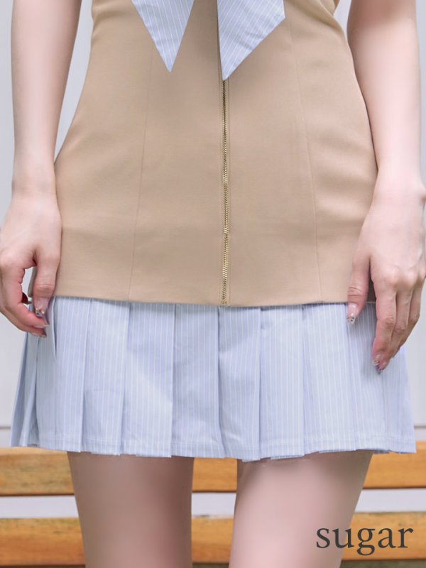 ベージュ　モデル：ゆめ　身長：160cm　着用サイズ：Sサイズ