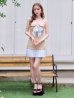 ベージュ　モデル：ゆめ　身長：160cm　着用サイズ：Sサイズ