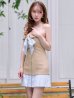 ベージュ　モデル：ゆめ　身長：160cm　着用サイズ：Sサイズ