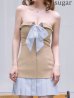 ベージュ　モデル：ゆめ　身長：160cm　着用サイズ：Sサイズ