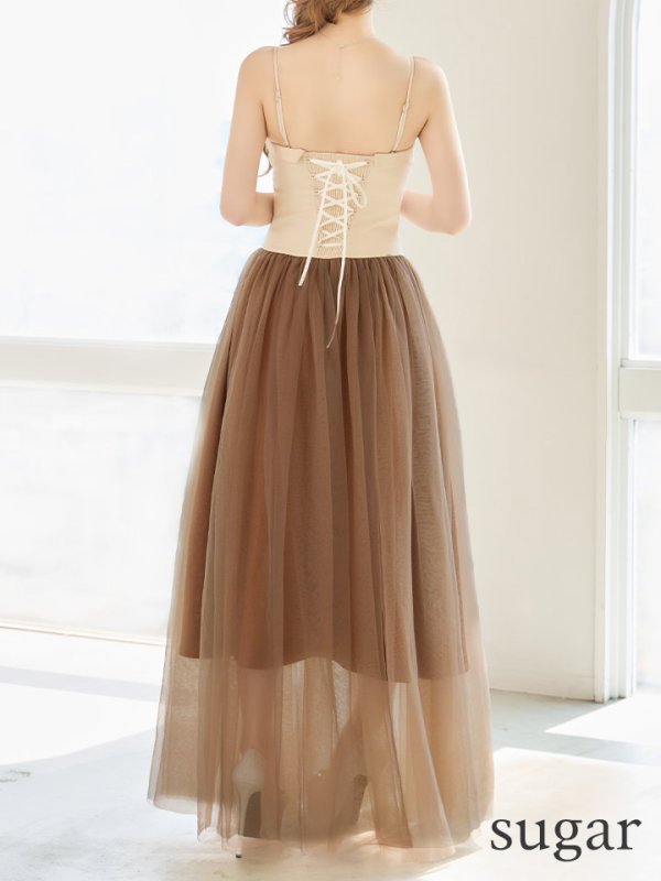 アイボリーxブラウン　モデル：ゆめ　身長：160cm　着用サイズ：Sサイズ