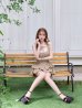 ベージュ　モデル：ゆめ　身長：160cm　着用サイズ：Sサイズ