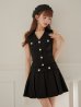 ブラック　モデル：かるあ　身長：156cm　着用サイズ：Sサイズ