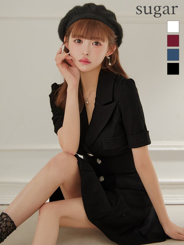 ブラック　モデル：かるあ　身長：156cm　着用サイズ：Sサイズ